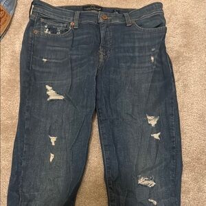 Lucky Brand Dark Blue Distressed Jeans